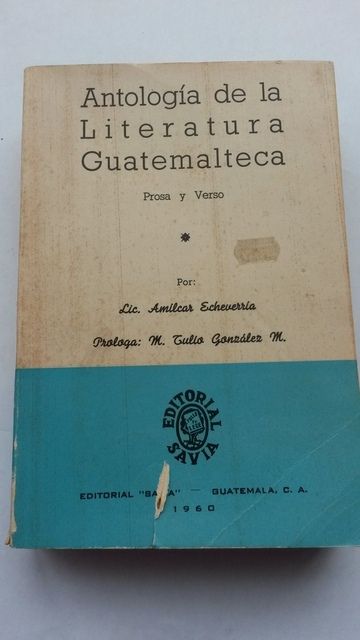 Image for Antologia de la Literatura Guatemalteca by Amilcar Echeverr?a