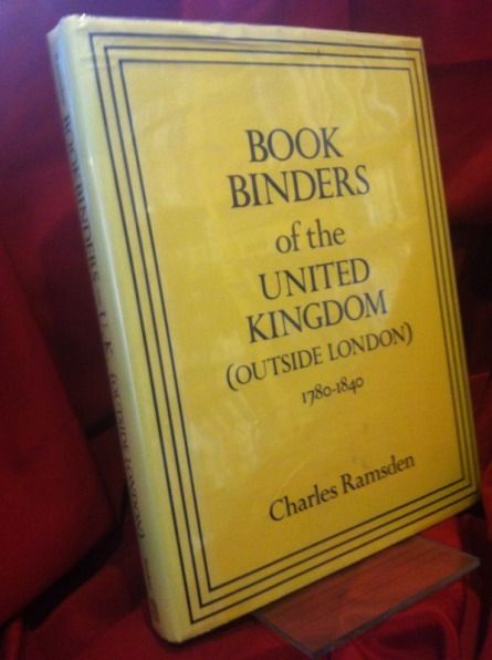 Image for Book Binders of the United Kingdom (Outside London) 1780-1840