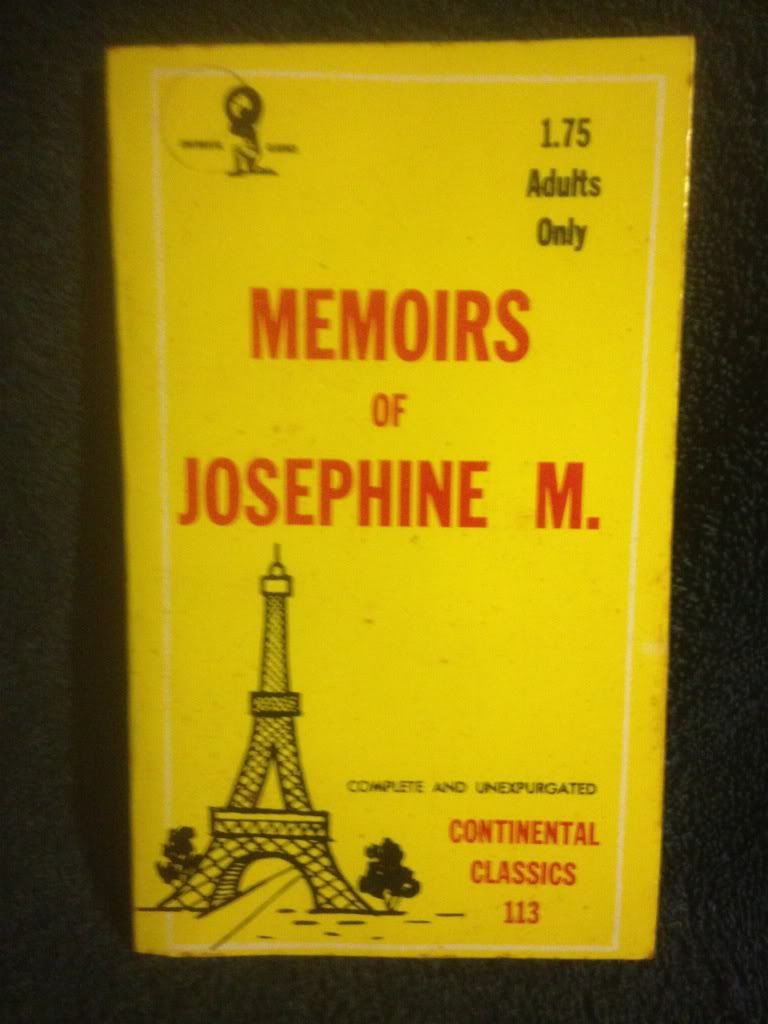 Image for Memoirs of Josephine M. Continental Classics Erotica Book CC-113 by Josephine M.