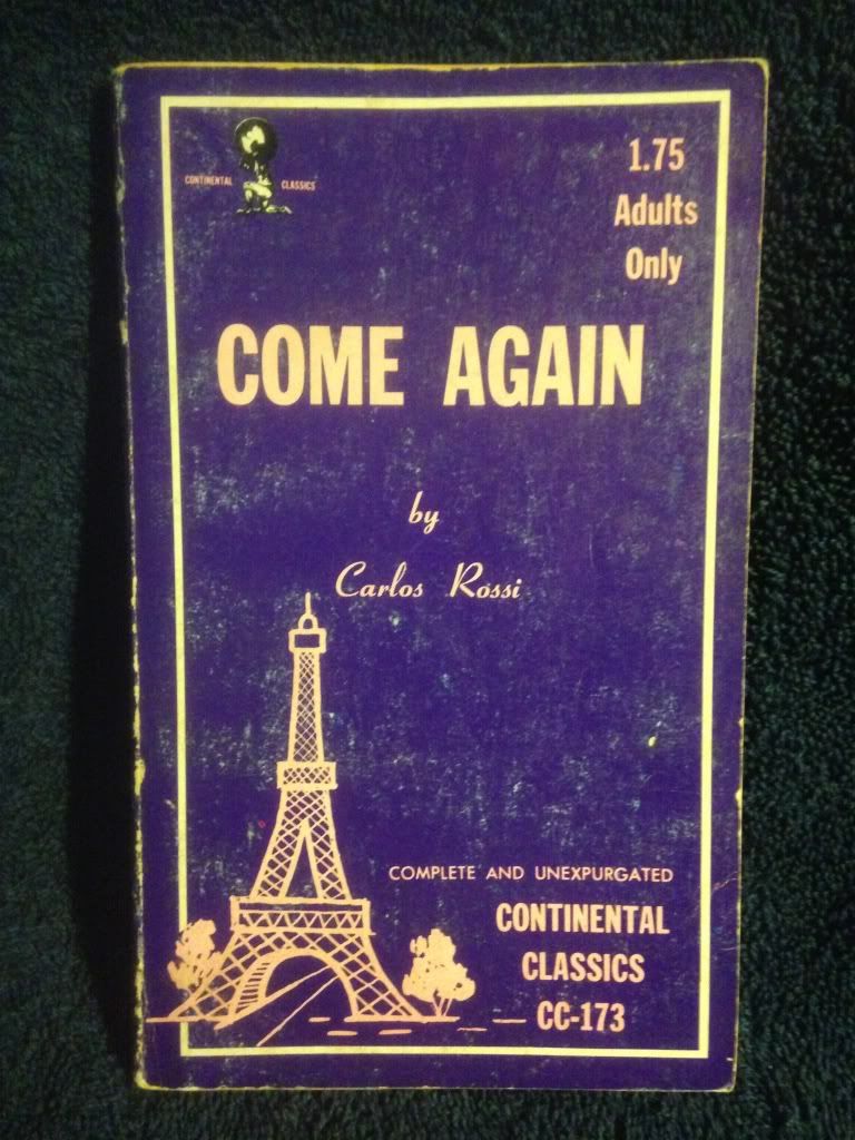 Image for Come Again Continental Classics Erotica Book CC-173 by Carlos Rossi