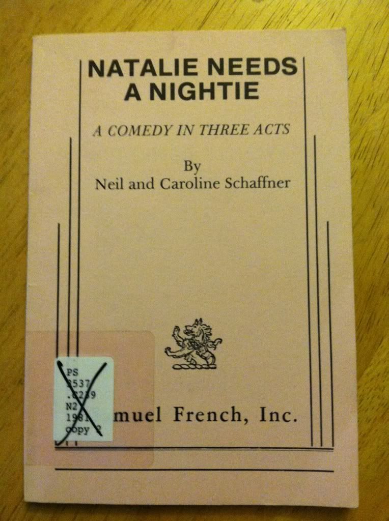 Image for NATALIE NEEDS A NIGHTIE a Comedy in Three Acts