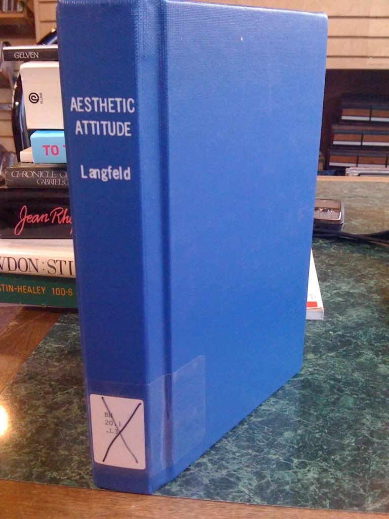 The Aesthetic Attitude, Langfeld, Herbert Sidney The Aesthetic Attitude, Langfeld, Herbert Sidney