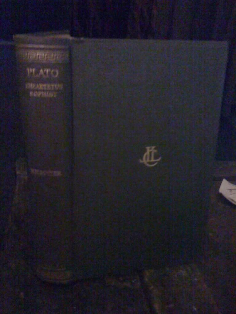 THEAETETUS; SOPHIST. With An English Translation by Harold North Fowler., Plato; Fowler, Harold North. THEAETETUS; SOPHIST. With An English Translation by Harold North Fowler., Plato; Fowler, Harold North.