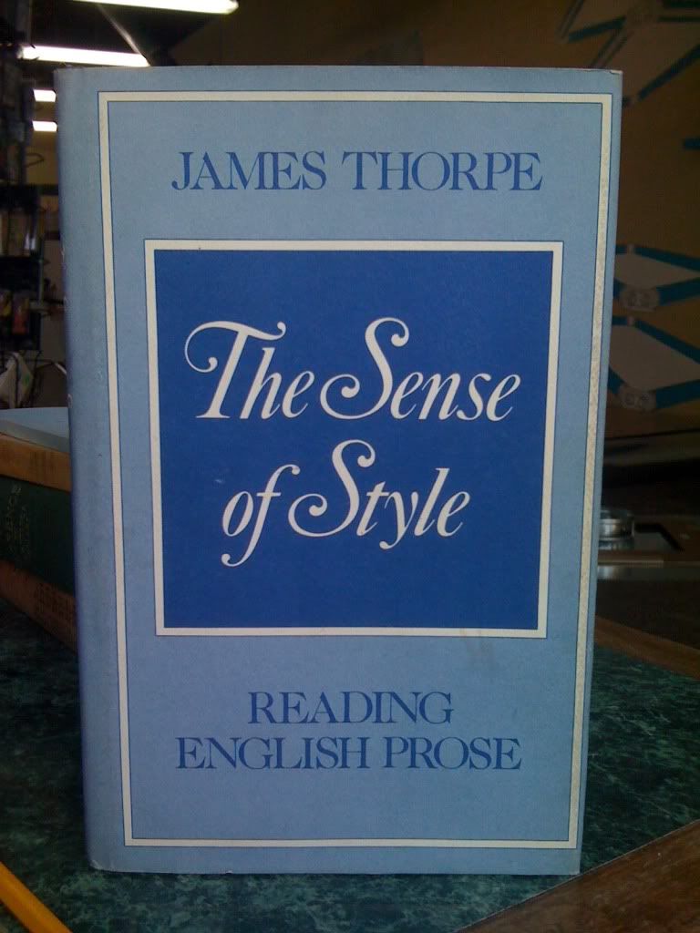 Image for The Sense of Style: Reading English Prose