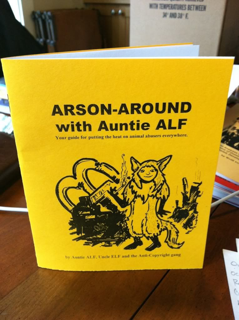 Arson Around With Auntie ALF: Your Guide for Putting the Heat on Animal Abusers Everywhere by Auntie A.L.F., Uncle E.L.F. & the Anti-Copyright Gang by Auntie A.L.F., Uncle E.L.F. & the Anti-Copyright Gang by Auntie A.L.F., Uncle E.L.F. & the Anti-Copyrigh, Auntie A.L.F., Uncle E.L.F. & the Anti-Copyright Gang Arson Around With Auntie ALF: Your Guide for Putting the Heat on Animal Abusers Everywhere by Auntie A.L.F., Uncle E.L.F. & the Anti-Copyright Gang by Auntie A.L.F., Uncle E.L.F. & the Anti-Copyright Gang by Auntie A.L.F., Uncle E.L.F. & the Anti-Copyrigh, Auntie A.L.F., Uncle E.L.F. & the Anti-Copyright Gang