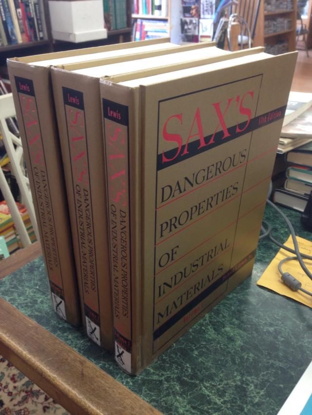 Sax's Dangerous Properties of Industrial Materials (3 Volume Set), Lewis Sr., Richard J. Sax's Dangerous Properties of Industrial Materials (3 Volume Set), Lewis Sr., Richard J.
