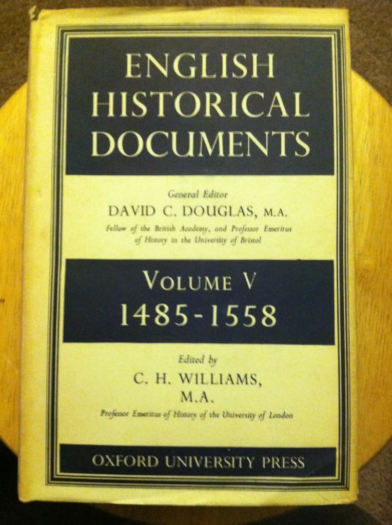 Image for English Historical Documents Volume V 1485-1558