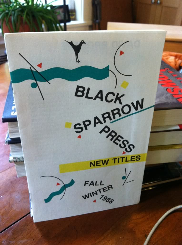 Image for Black Sparrow Press New Titles Catalog 1988 Fall-Winter by n/a