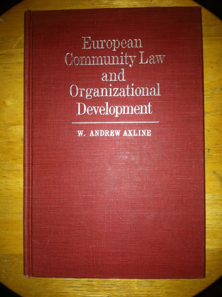 Image for European Community Law and Organizational Development