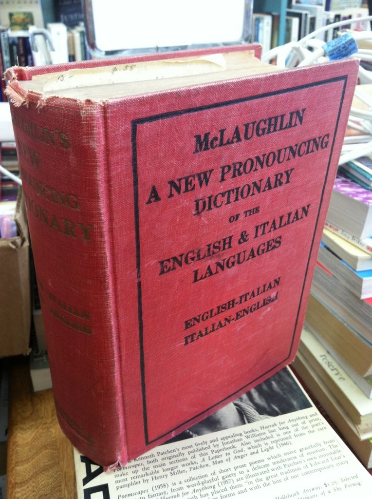 Image for A New Dictionary of The English and Italian Languages by ENENKEL, Arthur & J. McLaughlin