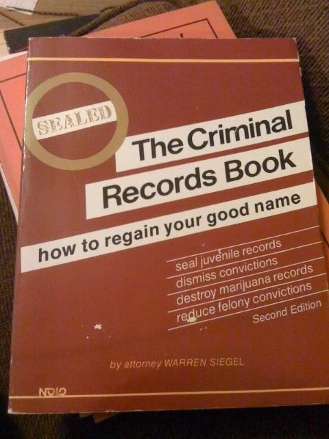 Image for The Criminal Records Book (How to Seal Your Juvenile & Criminal Records: Legal Remedies to Clean Up Your Past)
