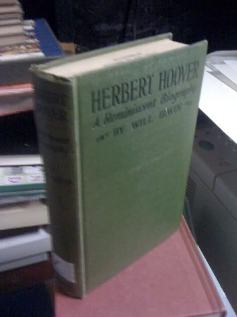 Herbert Hoover, Irwin, Will Herbert Hoover, Irwin, Will