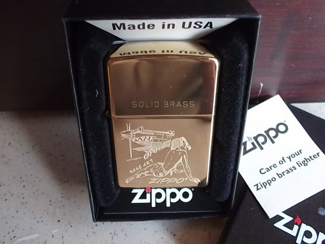 Zippo Ori - Nose-Art Girl brass (BNIB) 300rb | Rainbow Forest (2nd) 240rb