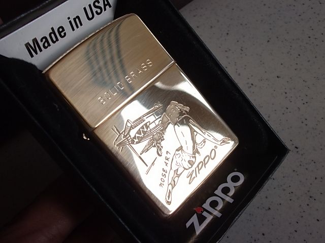 Zippo Ori - Nose-Art Girl brass (BNIB) 300rb | Rainbow Forest (2nd) 240rb