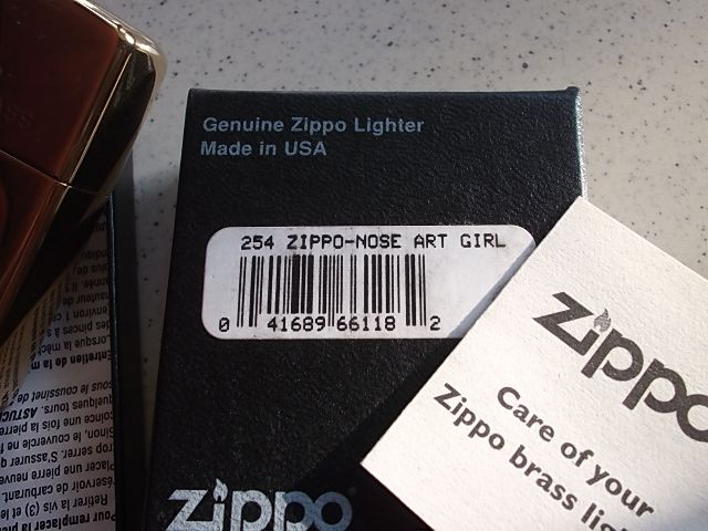 Zippo Ori - Nose-Art Girl brass (BNIB) 300rb | Rainbow Forest (2nd) 240rb