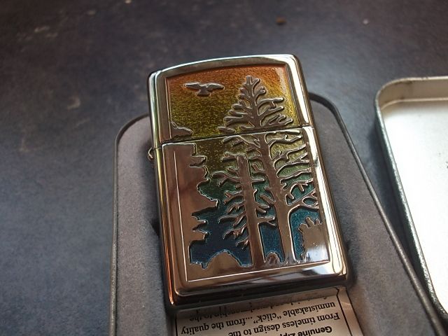 Zippo Ori - Nose-Art Girl brass (BNIB) 300rb | Rainbow Forest (2nd) 240rb