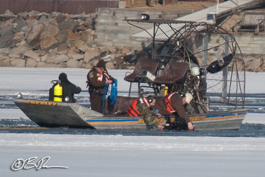 Lake Charlotte drowning, Recovery efforts on Lake Charlotte Wright County MN January 15, 2012