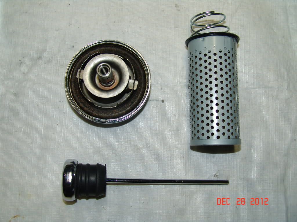 Harley Panhead Shovelhead Chrome Square Oil Tank with Cap and Drop in