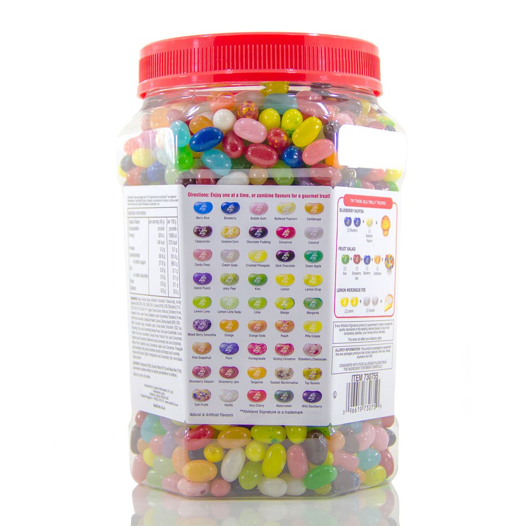 New & Sealed Jelly Belly Beans Whole Jar 1.8kg 45 Flavours Listed 1st