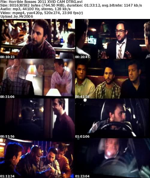 Horrible Bosses (2011) XViD CAM - DTRG Torrent and Free Download