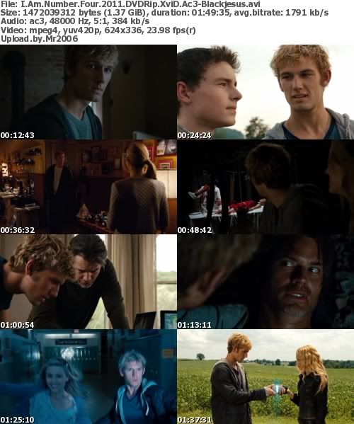 I Am Number Four (2011) DVDRip XviD AC3-Blackjesus I Am Number Four (2011) DVDRip XviD AC3-Blackjesus
