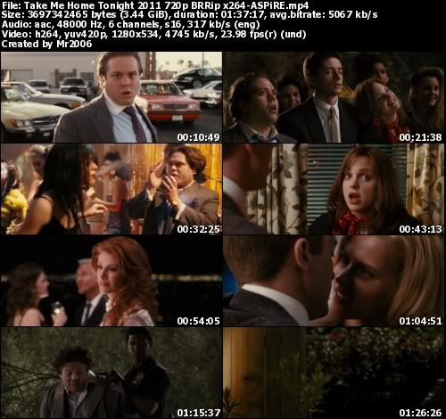 Take Me Home Tonight (2011) - 720p BRRip x264-ASPiRE Take Me Home Tonight (2011) - 720p BRRip x264-ASPiRE