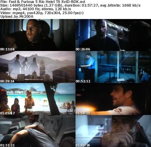 Fast And Furious 5: Rio Heist (2011) TS XviD-BDK