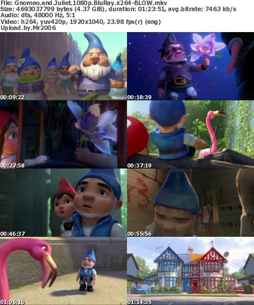 Gnomeo and Juliet (2011) 1080p BluRay x264-BLOW Gnomeo and Juliet (2011) 1080p BluRay x264-BLOW