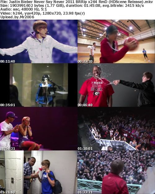 justin bieber never say never 2011 bluray. Follows Justin Bieber with