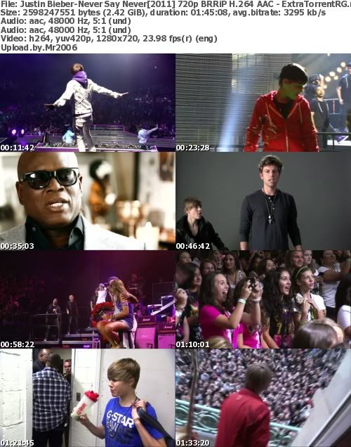 justin bieber never say never 2011 brrip. Justin Bieber: Never Say Never (2011) 720p BRRiP H.264 AAC
