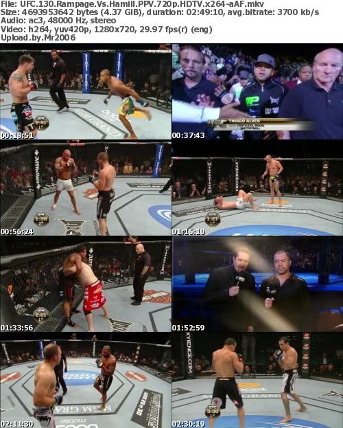 UFC 130 Rampage Vs Hamill PPV 720p HDTV x264-aAF UFC 130 Rampage Vs Hamill PPV 720p HDTV x264-aAF
