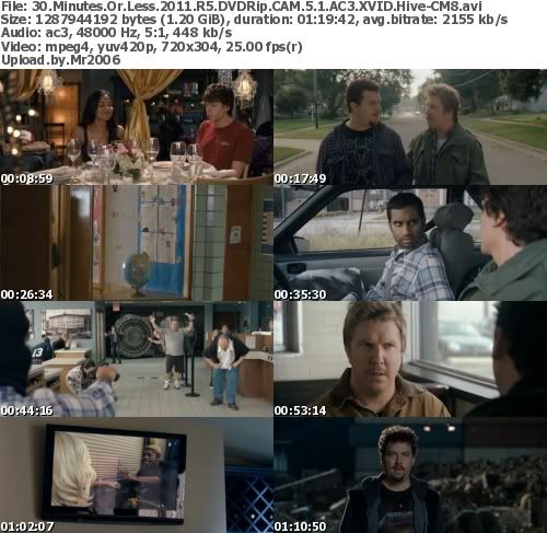 30 Minutes Or Less (2011) R5 DVDRip CAM 5.1 AC3 XVID Hive-CM8