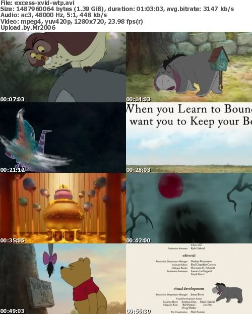 Winnie The Pooh (2011) 720p BRRip XviD AC3 5.1-eXceSs Winnie The Pooh (2011) 720p BRRip XviD AC3 5.1-eXceSs