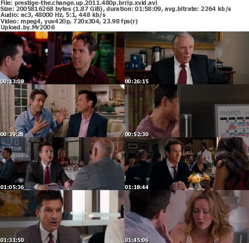 The Change-Up (2011) UNRATED 480p BRRip XviD AC3-PRESTiGE