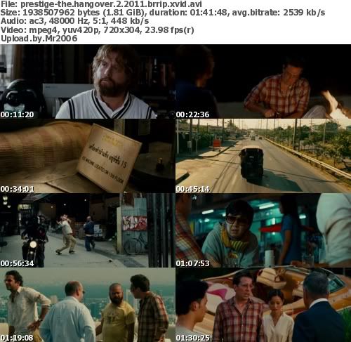 The Hangover Part II (2011) BRRip XviD AC3-PRESTiGE