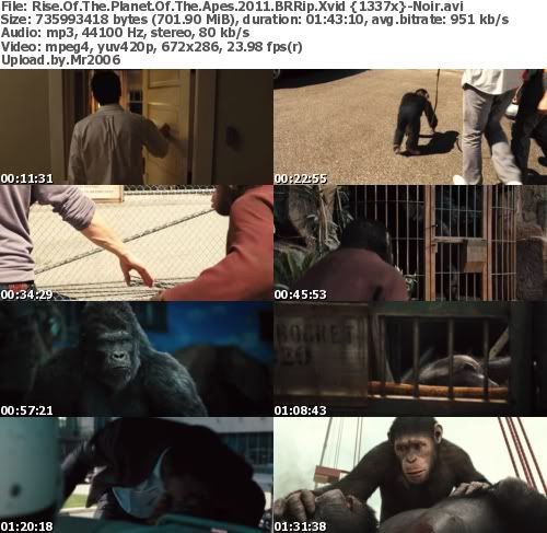 Rise.Of.The.Planet.Of.The.Apes.2011.BRRip.Xvid {1337x}-Noir