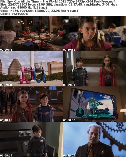 Spy Kids All The Time In The World (2011) 720p BRRip x264 - Feel-Free