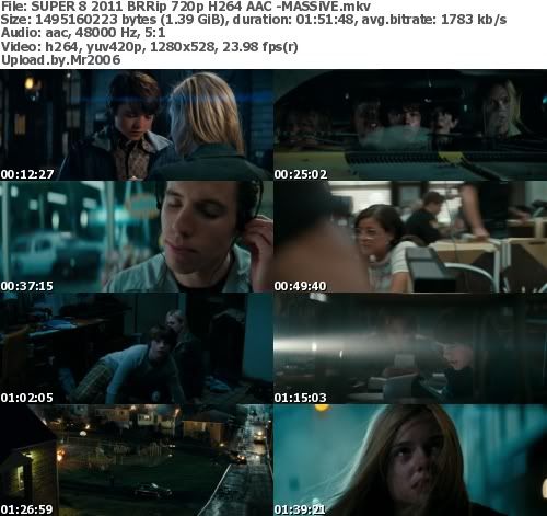 SUPER 8 (2011) BRRip 720p H264 AAC - MASSiVE