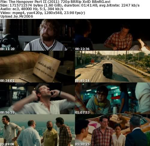 The Hangover Part II (2011) 720p BRRip XviD - BBnRG