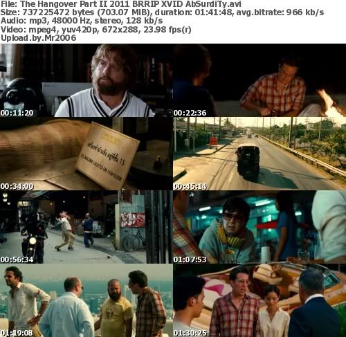 The Hangover Part II (2011) BRRIP XVID-AbSurdiTy