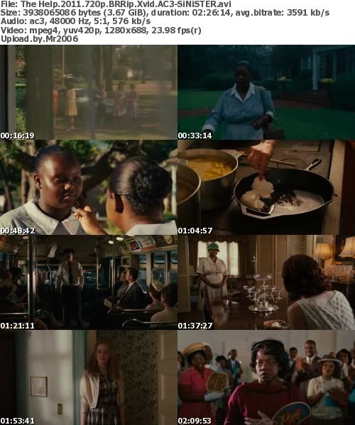 The Help (2011) 720p BRRip Xvid AC3-SiNiSTER