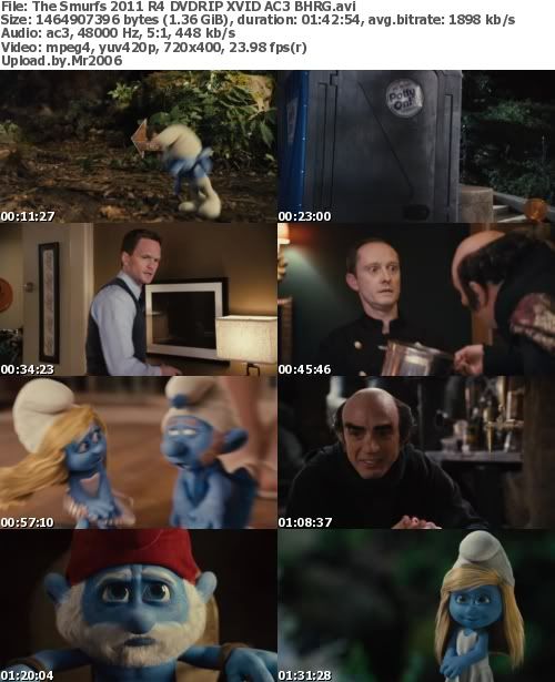 The Smurfs (2011) R4 DVDRIP XVID AC3 - BHRG