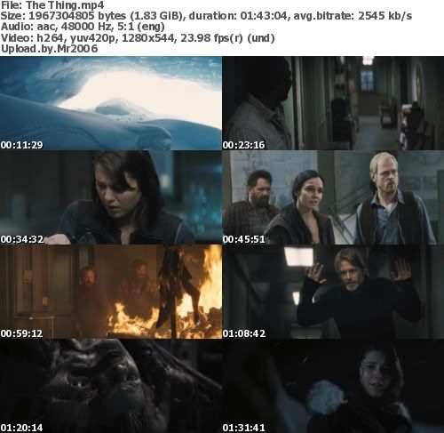 The Thing (2011) BRRip 720p x264 DXVA-MXMG