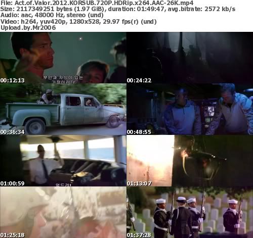 Act of Valor (2012) KORSUB 720P HDRip x264 AAC-26K Act of Valor (2012) KORSUB 720P HDRip x264 AAC-26K