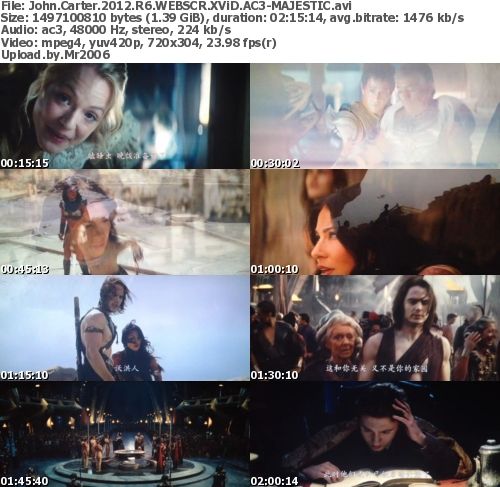 John Carter (2012) R6 WEBSCR XViD AC3-MAJESTIC John Carter (2012) R6 WEBSCR XViD AC3-MAJESTIC