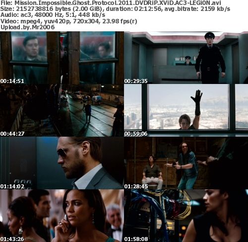 Mission: Impossible - Ghost Protocol (2011) DVDRiP XViD AC3-LEGi0N Mission: Impossible - Ghost Protocol (2011) DVDRiP XViD AC3-LEGi0N