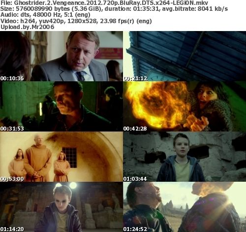 Ghost Rider: Spirit of Vengeance (2011) 720p BluRay DTS x264 - LEGi0N Ghost Rider: Spirit of Vengeance (2011) 720p BluRay DTS x264 - LEGi0N