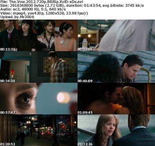 The Vow (2012) 720p BRRip XviD - sDx The Vow (2012) 720p BRRip XviD - sDx