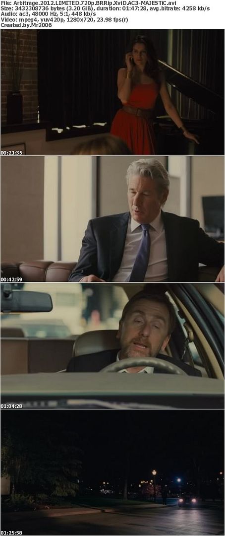 Arbitrage (2012) LIMITED 720p BRRip XviD AC3-MAJESTiC Arbitrage (2012) LIMITED 720p BRRip XviD AC3-MAJESTiC