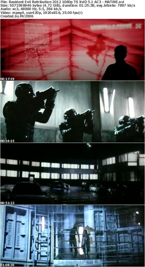 Resident Evil: Retribution (2012) 1080p TS XviD 5.1 AC3 - MATiNE Resident Evil: Retribution (2012) 1080p TS XviD 5.1 AC3 - MATiNE